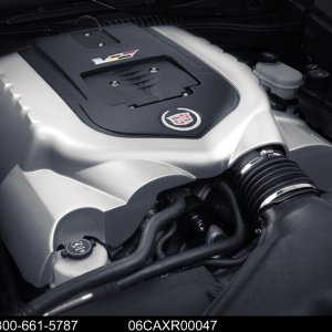 2006 Cadillac XLR-V Studio Engine Shot